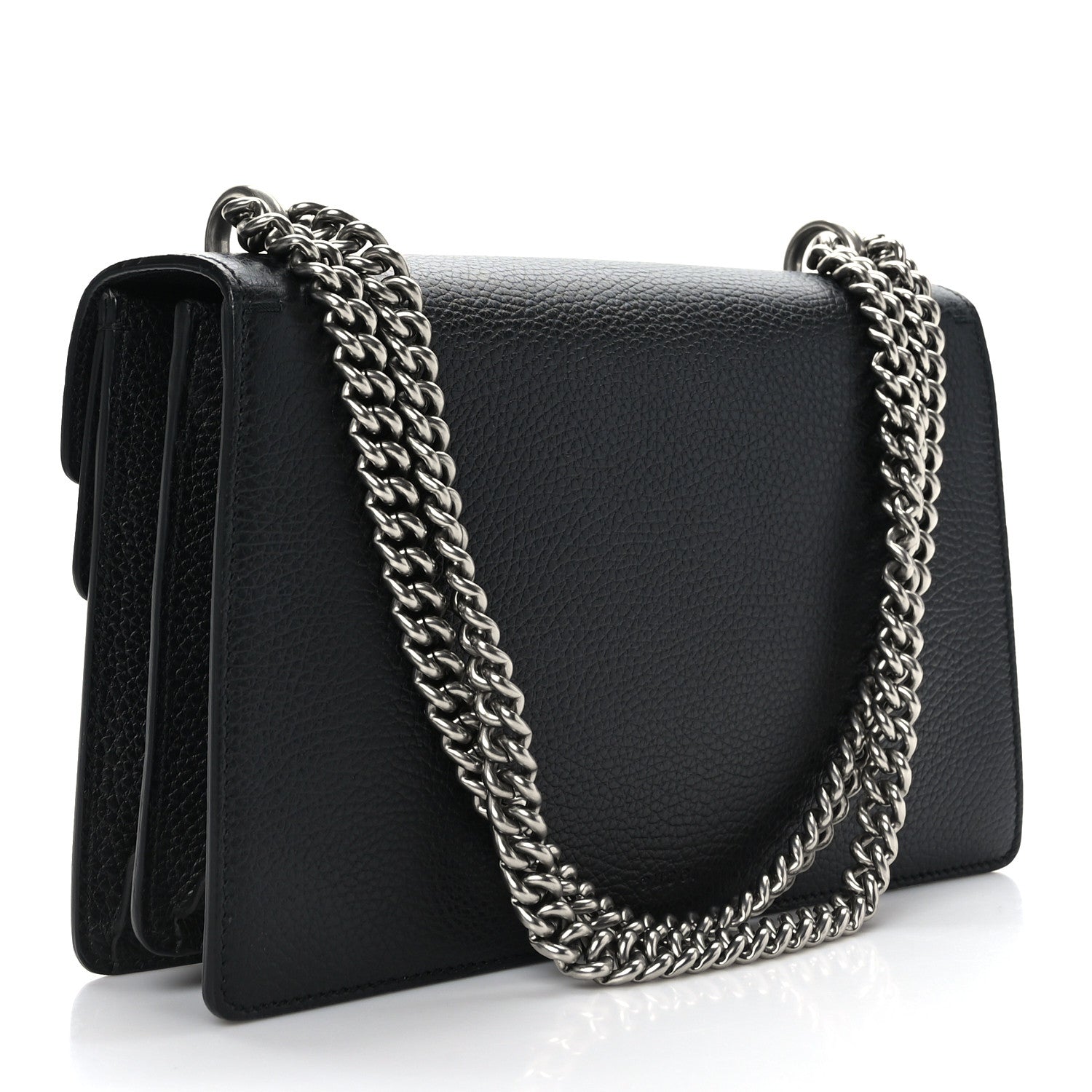 Gucci Pebbled Calfskin Small Dionysus Shoulder Bag Black 3 of 10