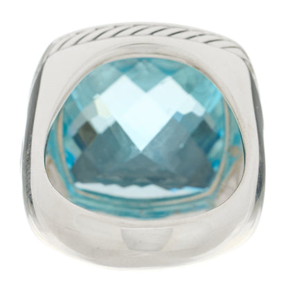David Yurman Sterling Silver Blue Topaz 17mm Albion Ring 53 6.25 4 of 5