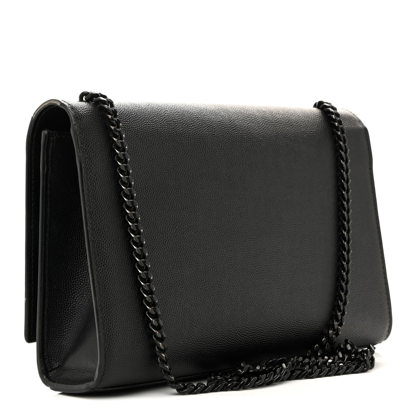 Grain De Poudre Medium Classic Monogram Monochrome Kate Satchel Black