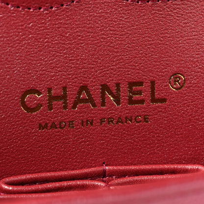 Chanel Iridescent Caviar Quilted Medium Double Flap Dark Pink 5 of 10