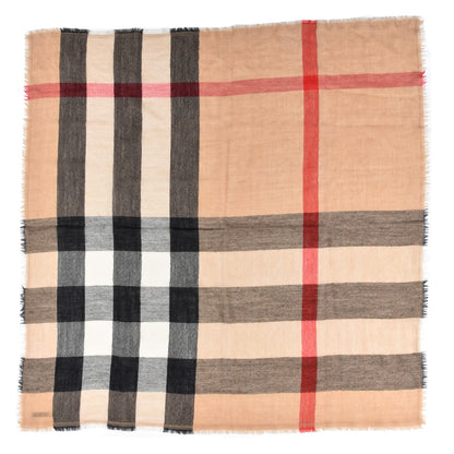Burberry Wool Giant Check Scarf Archive Beige 1 of 4