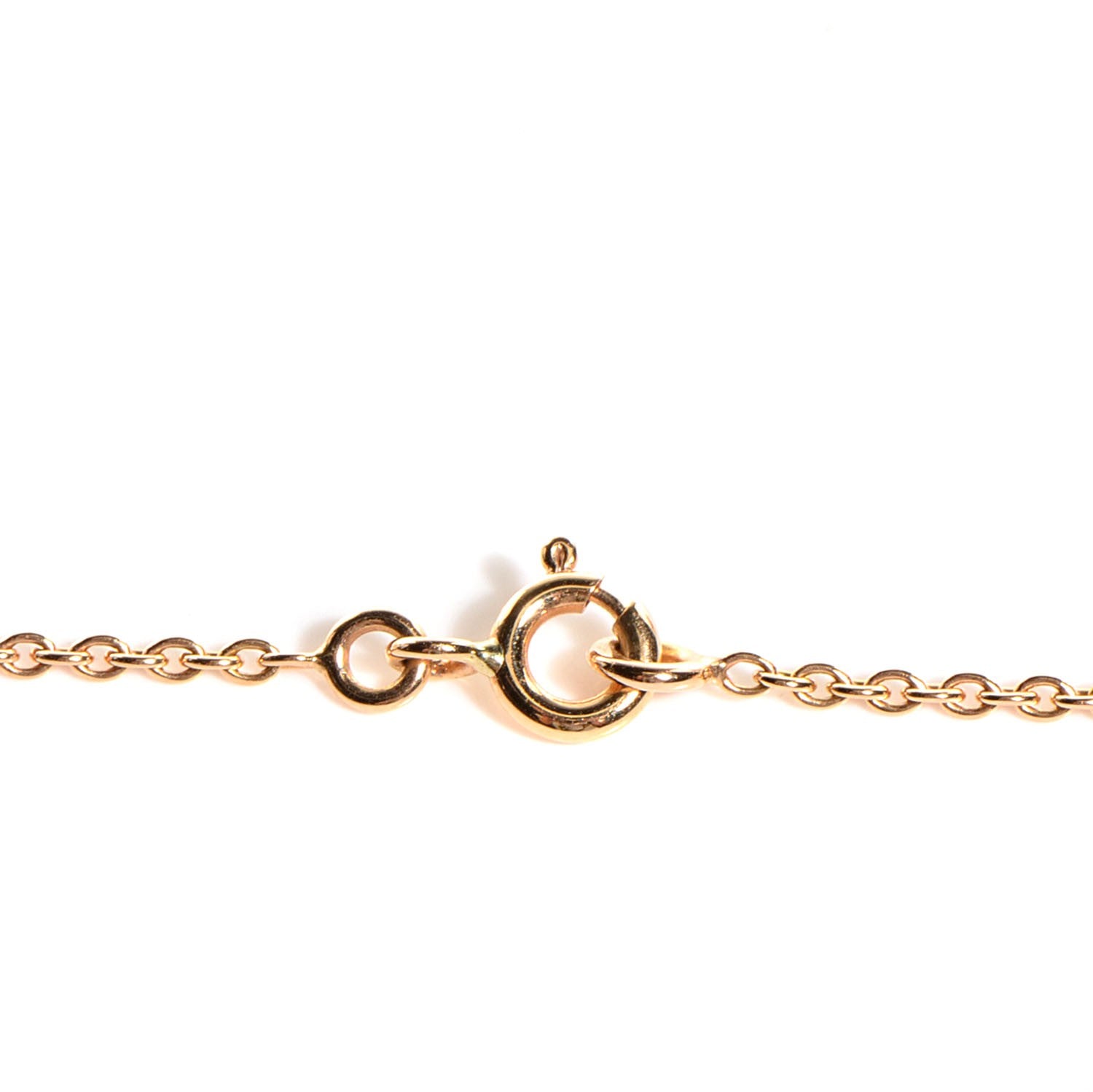 Hermes 18K Rose Gold Diamond Birkin Amulette Pendant Necklace 3 of 5
