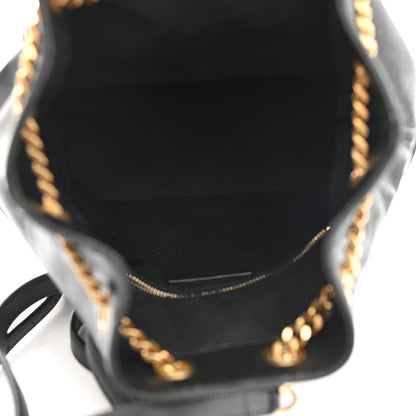 Saint Laurent Lambskin Matelasse Monogram Joe Backpack Black 5 of 8