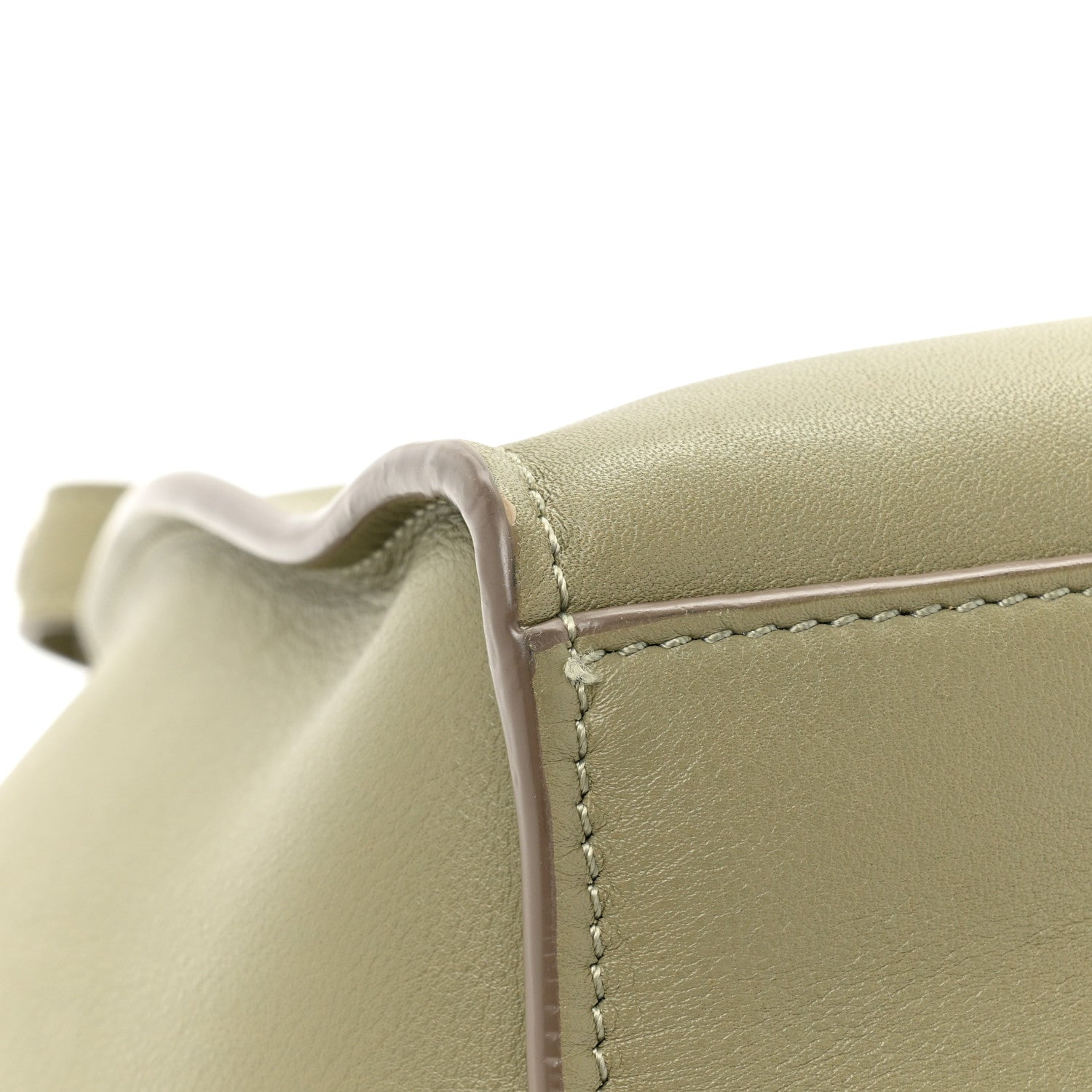 Celine Supple Grained Calfskin Small Big Bag Sage 10 of 14