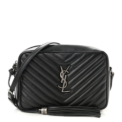 Saint Laurent Calfskin Matelasse Monogram Lou Camera Bag Sea Pebble 1 of 12