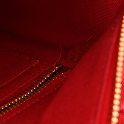Prada Wicker Canvas Tote Naturale Red 12 of 12