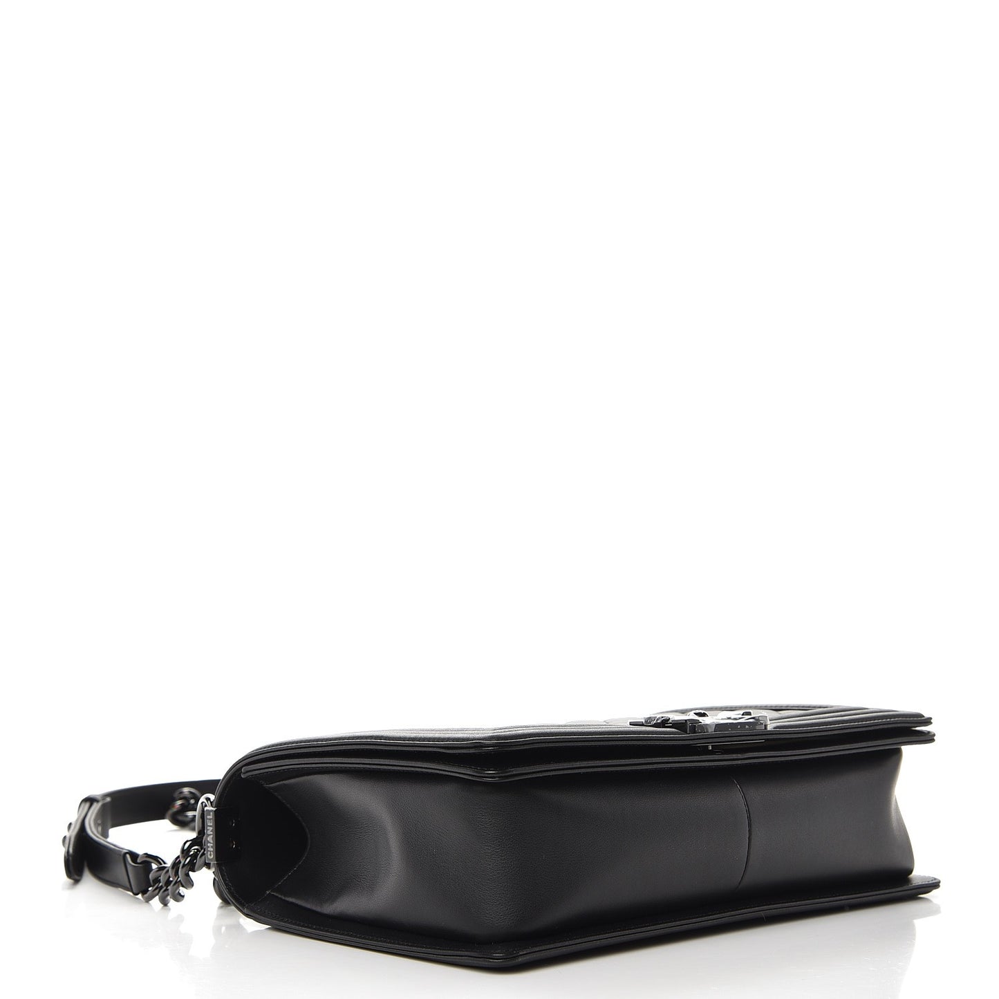 Calfskin Quilted New Medium Boy Flap So Black