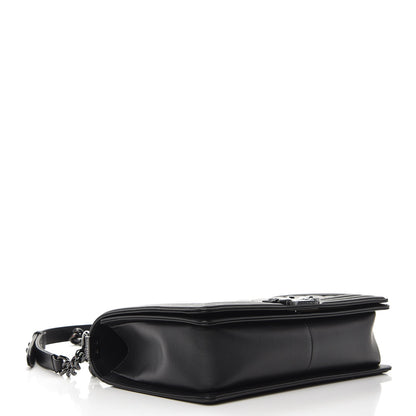 Chanel Calfskin Quilted New Medium Boy Flap So Black 4 of 8