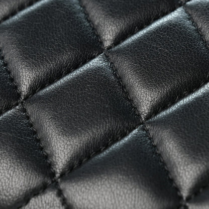 Chanel Lambskin Quilted Compact Flap Wallet Black 9 of 11