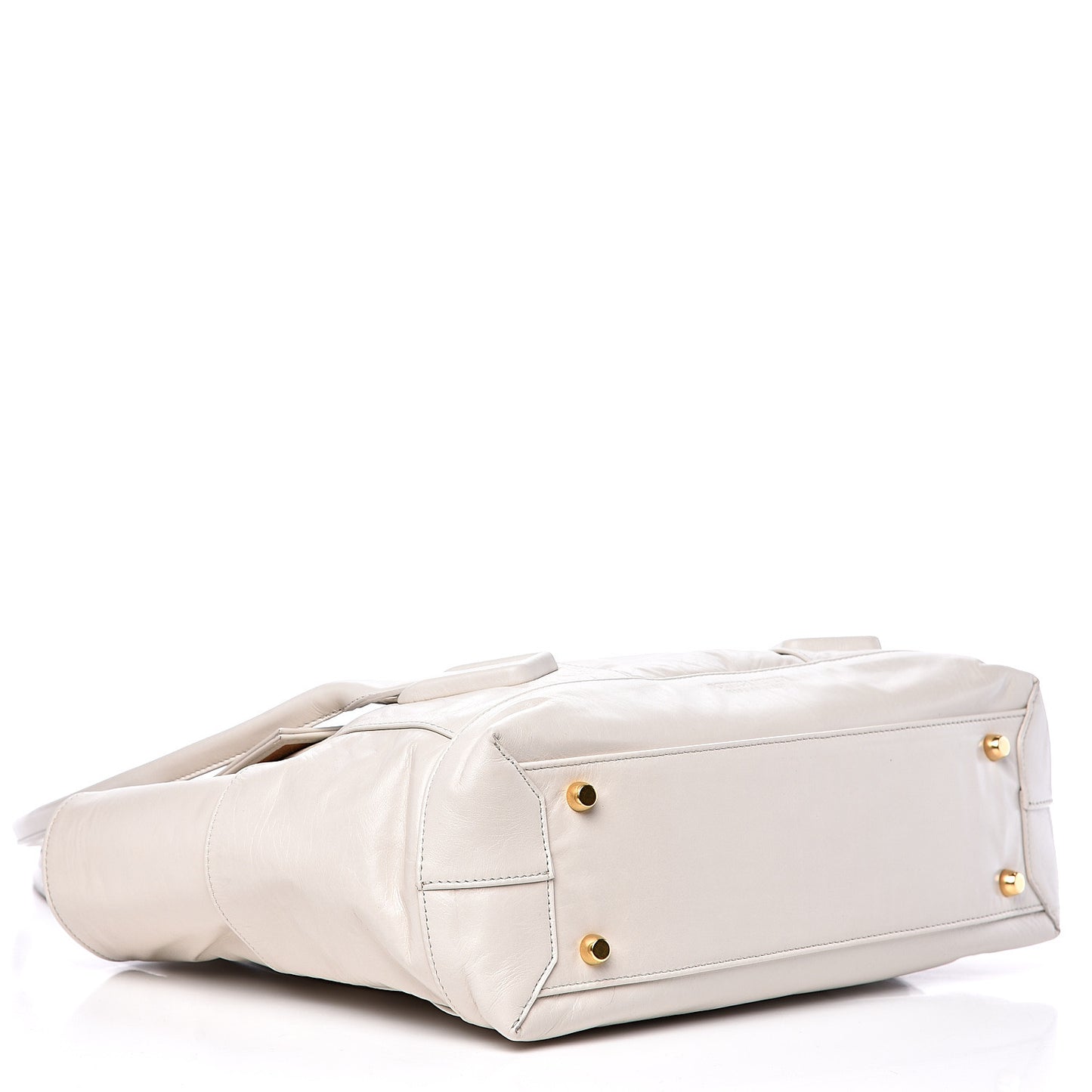 Paper Calfskin Maxi Intrecciato Medium Arco Slouch Plaster