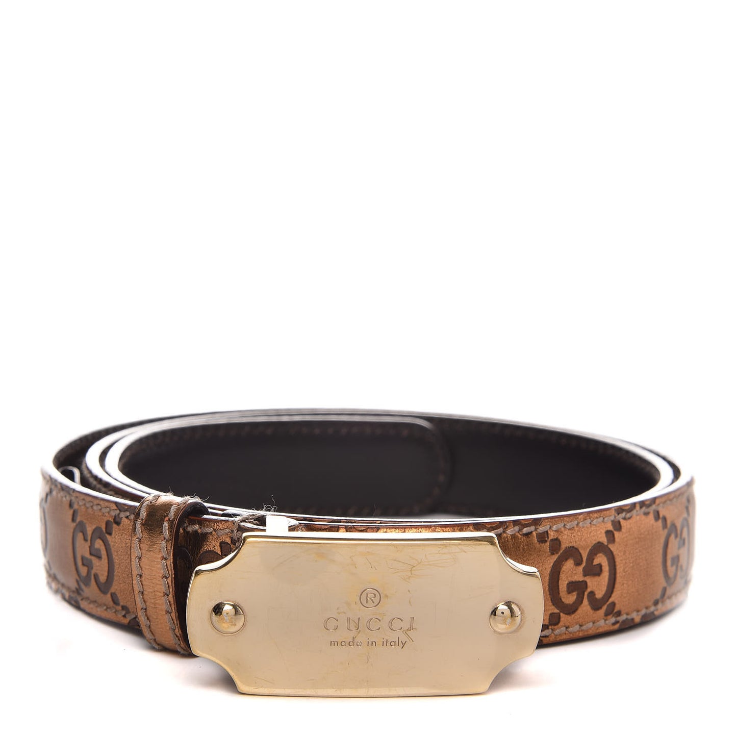 Guccissima Belt 90 36 Bronze