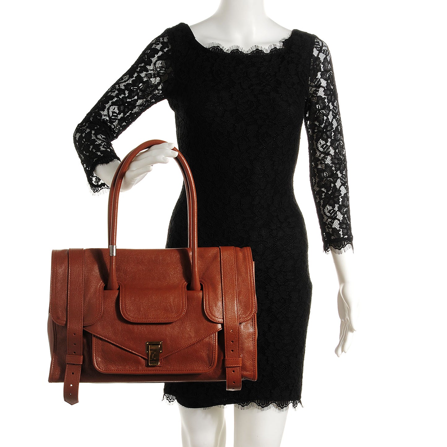 Lambskin PS1 Small Keep All Saddle