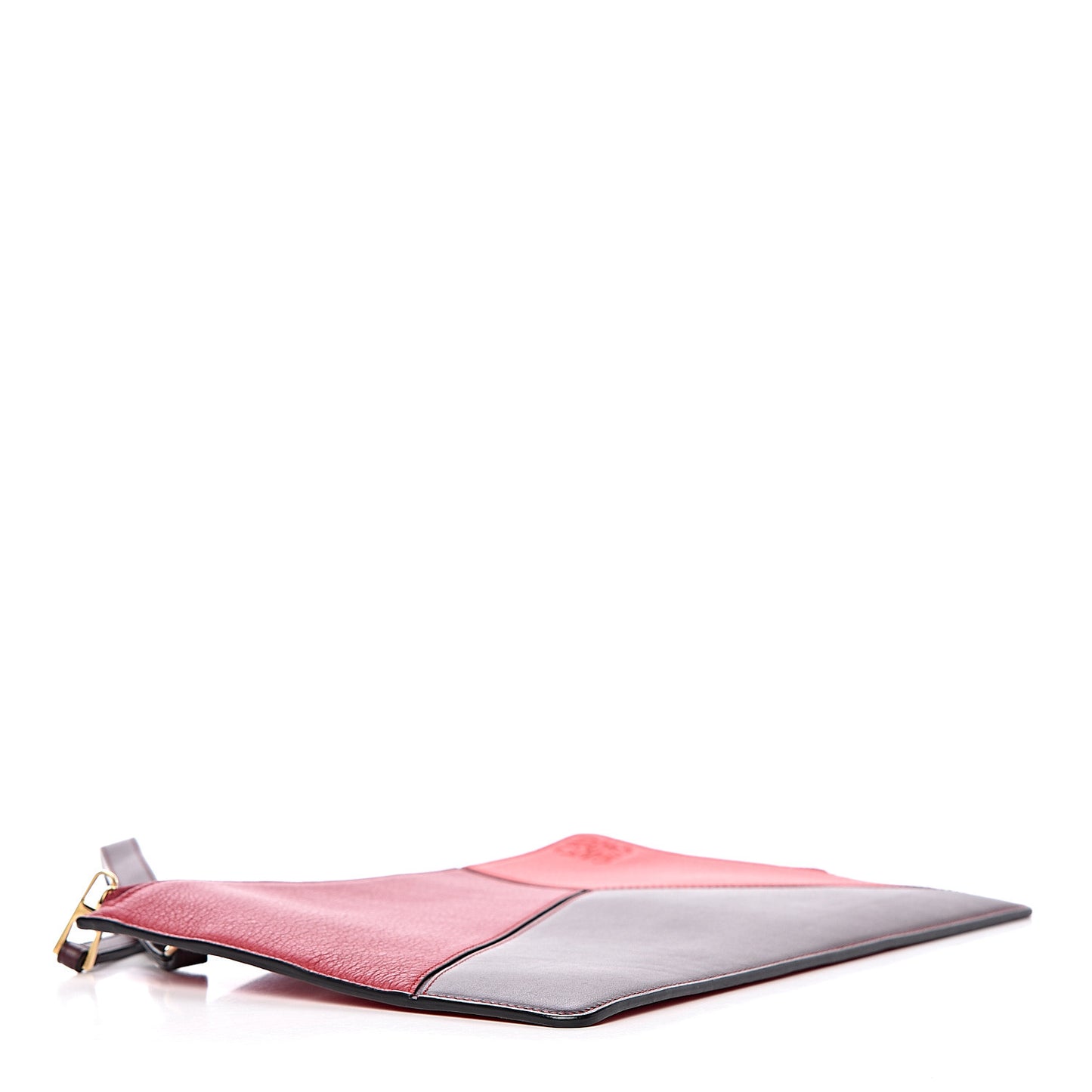 Calfskin Puzzle Flat Pouch Red