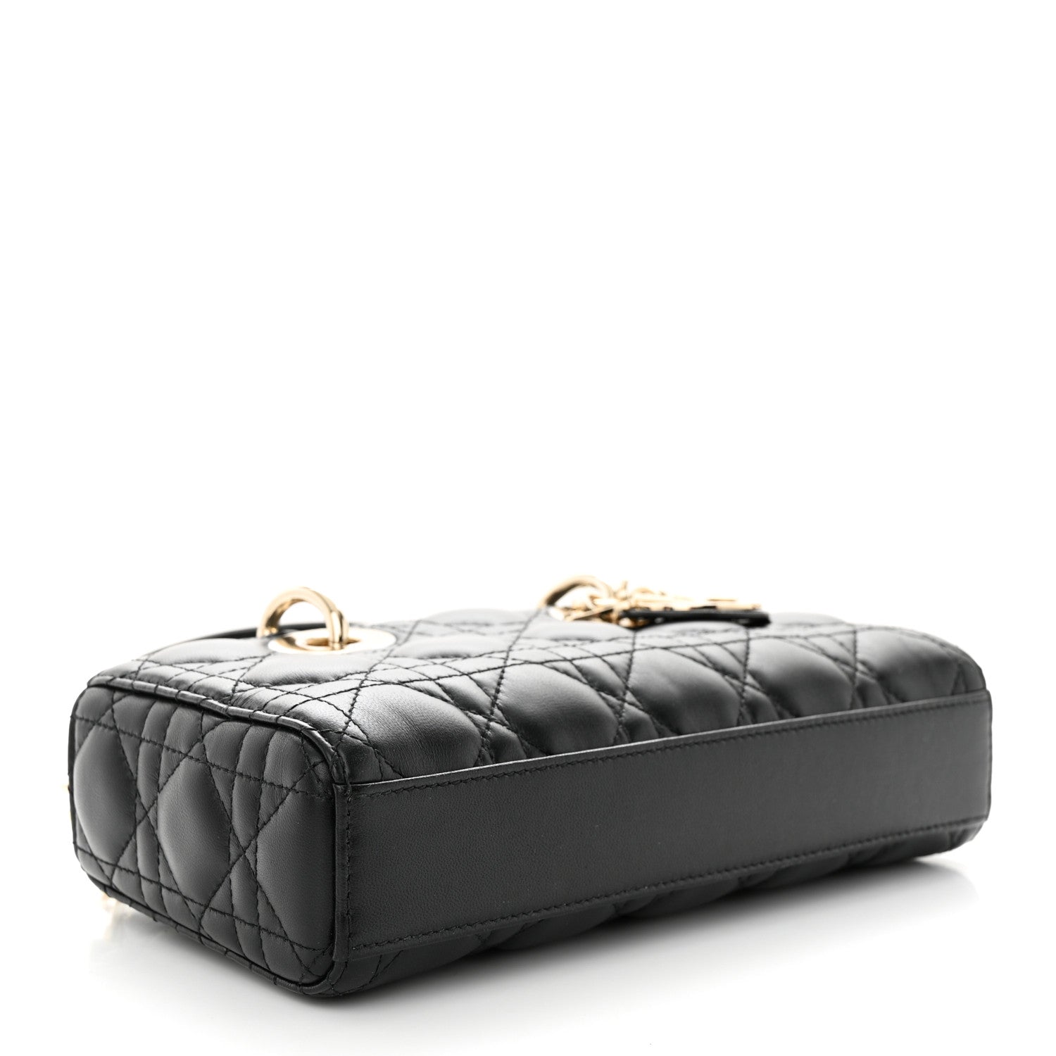 Christian Dior Lambskin Cannage Small Lady D-Joy Black 4 of 9