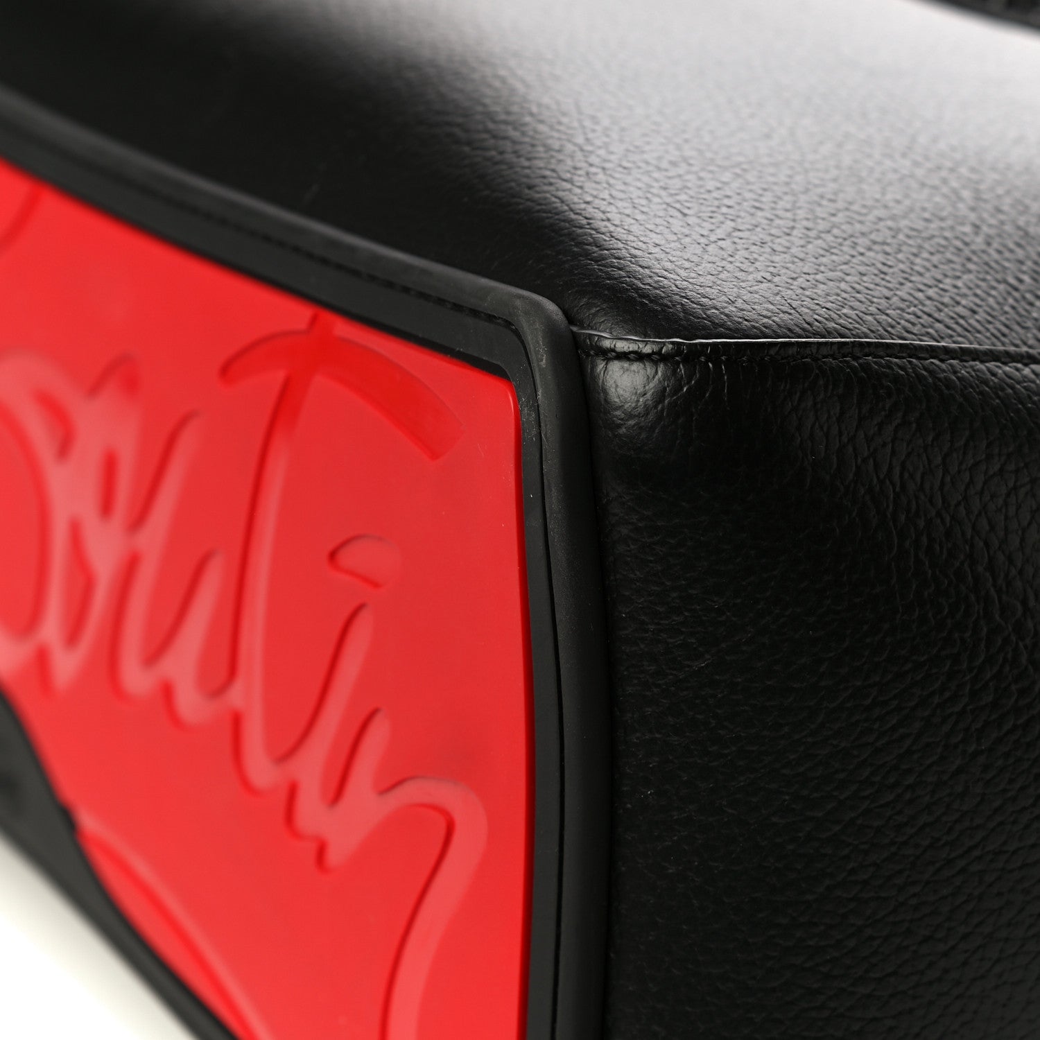 Christian Louboutin Grained Calfskin Studded Tote Black 12 of 17