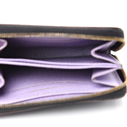 Louis Vuitton Monogram Multicolor Zippy Coin Purse Black Violet 4 of 11