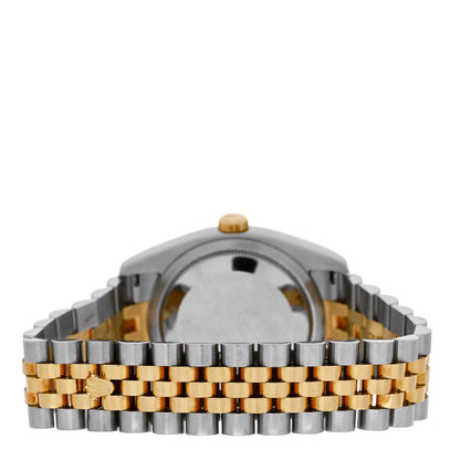 Rolex Stainless Steel 18K Yellow Gold Diamond Mother of Pearl 36mm Oyster Perpetual Datejust Watch 116233 3 of 5