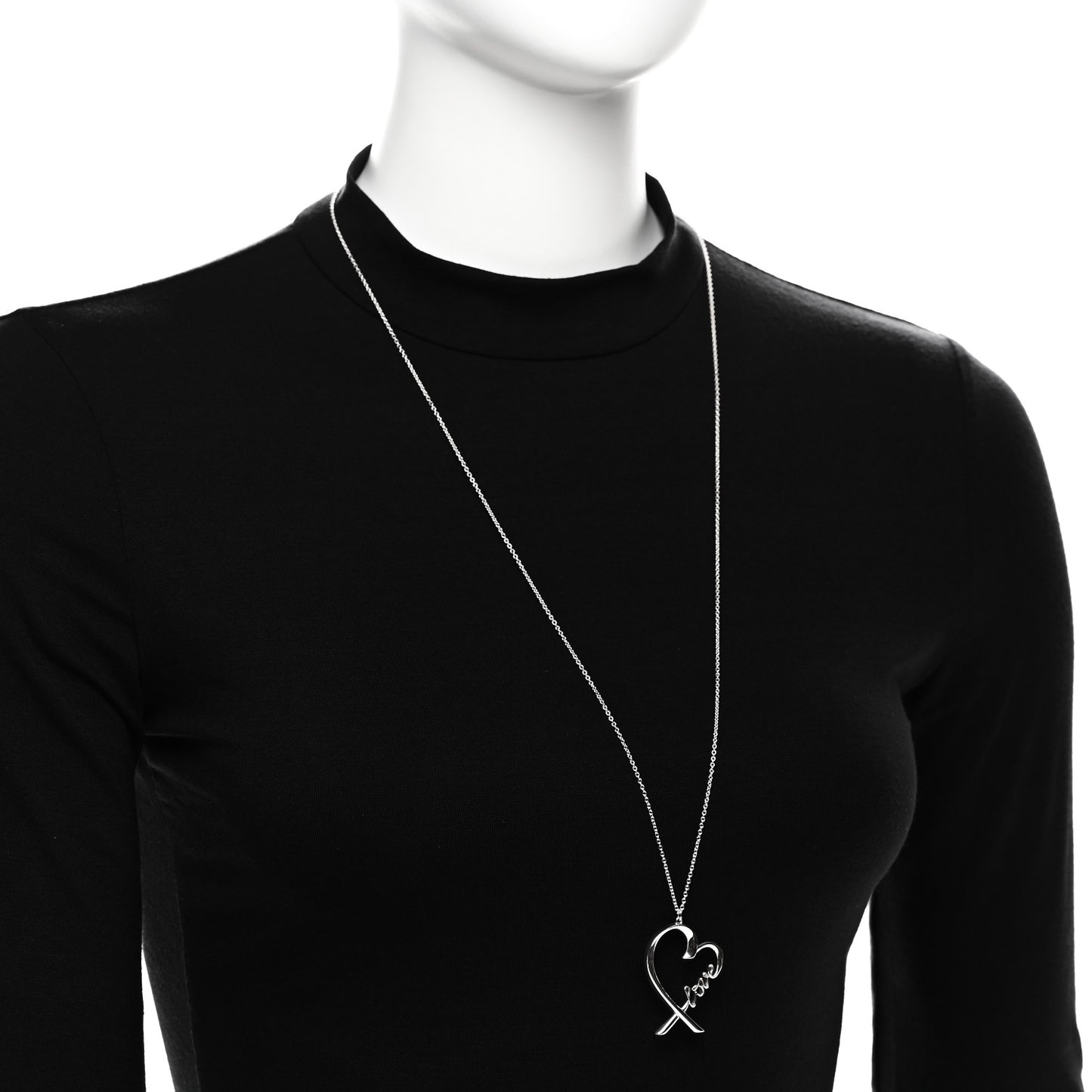 Sterling Silver Paloma Picasso Loving Heart Love Pendant Necklace