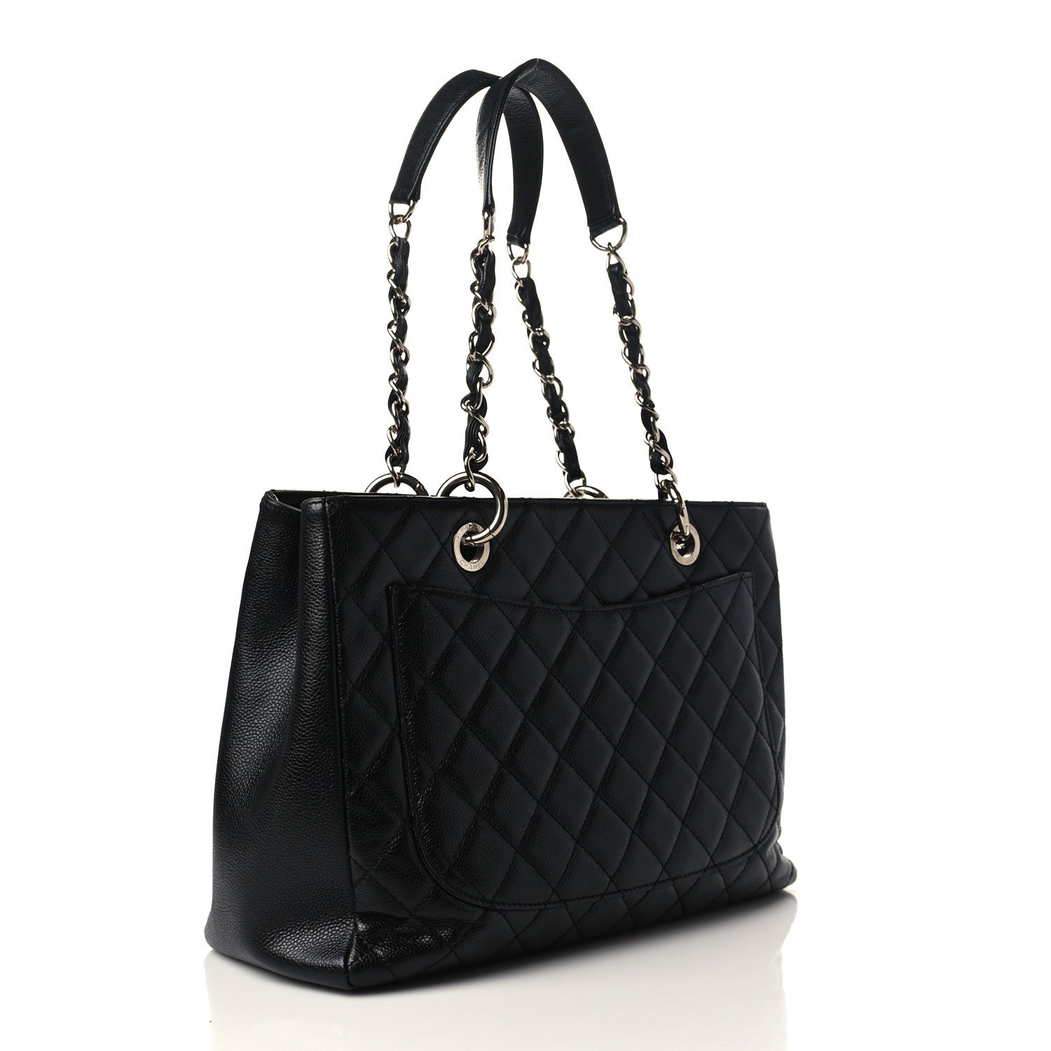 Chanel Caviar Quilted Grand Shopping Tote GST Black 3 of 11