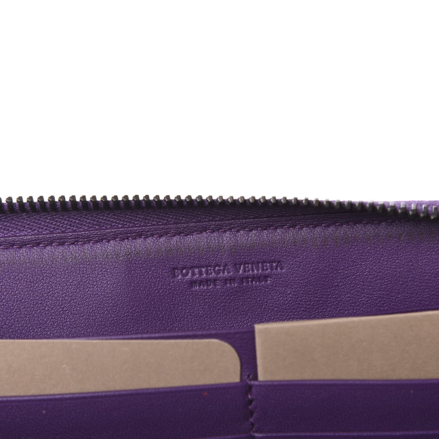 Nappa Intrecciato Zip Around Wallet Corot