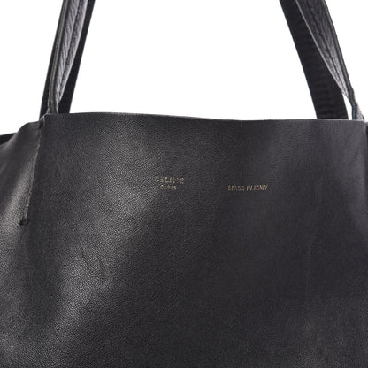 Celine Grained Calfskin Horizontal Cabas Black 8 of 18