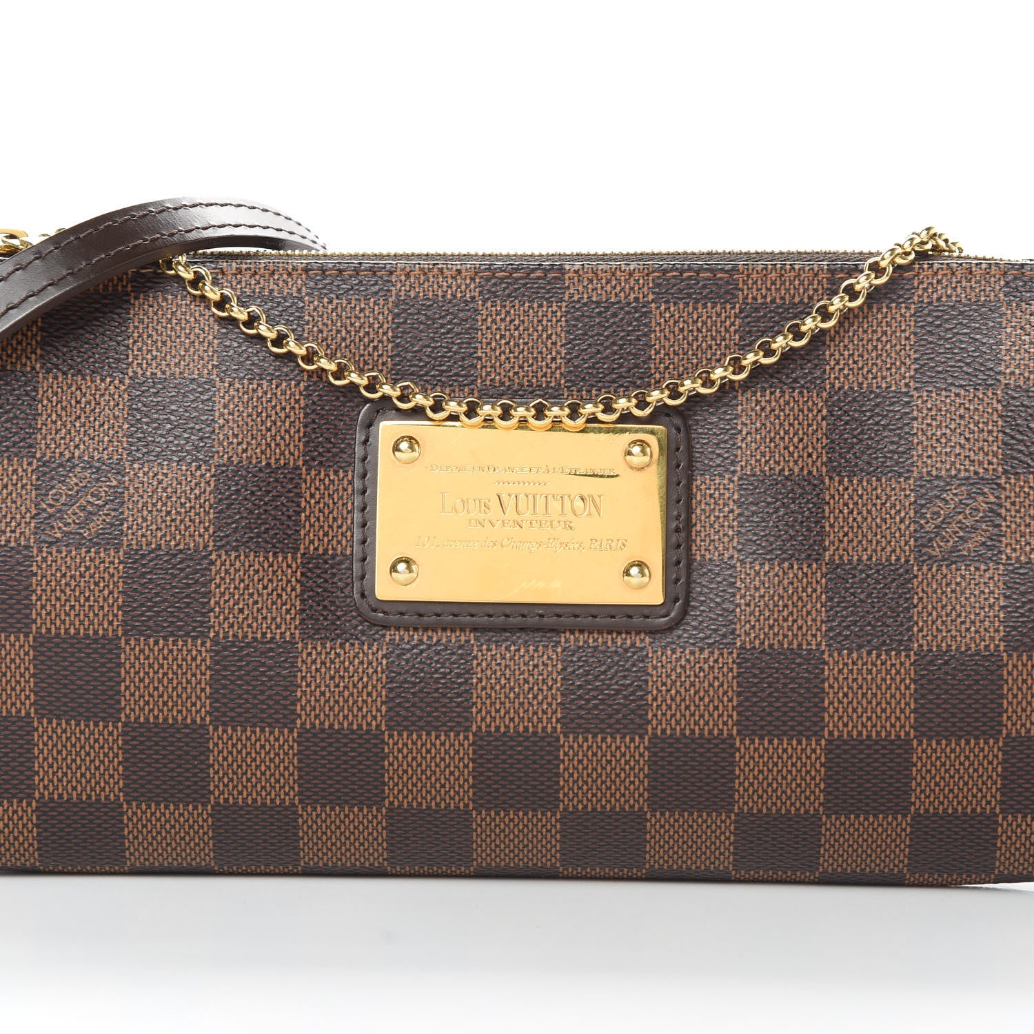 Louis Vuitton Damier Ebene Eva Clutch 8 of 10