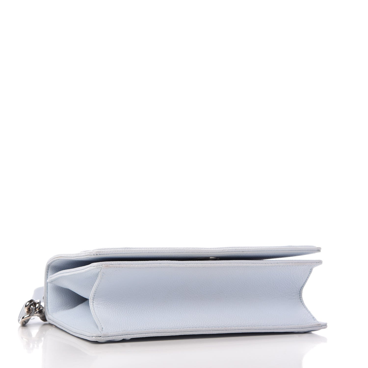 Christian Dior Grained Calfskin Small Diorama Flap Bag Sky Light 4 of 12