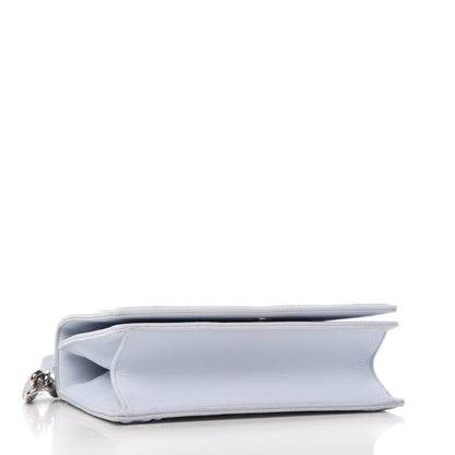 Christian Dior Grained Calfskin Small Diorama Flap Bag Sky Light 4 of 12
