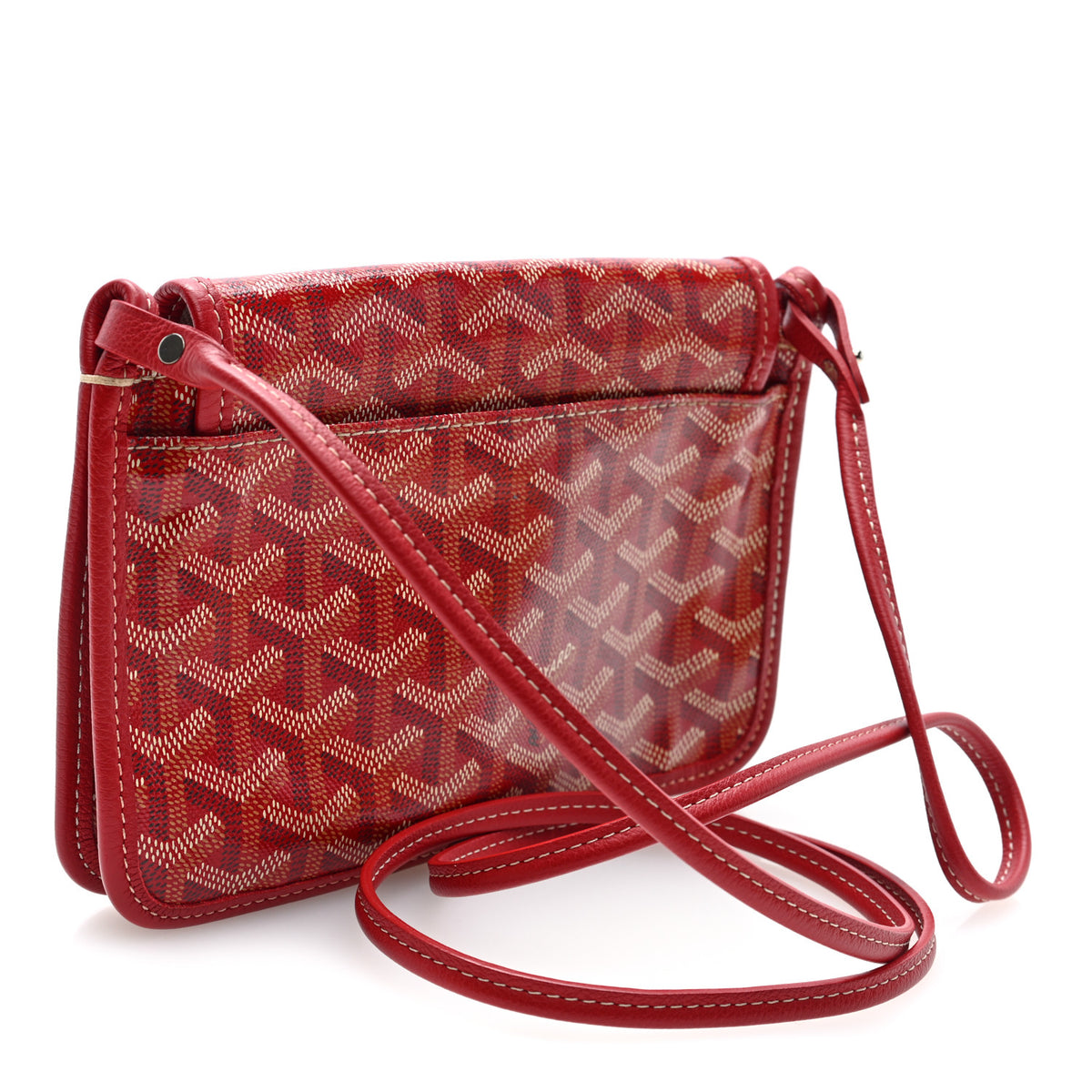 Goyardine Plumet Wallet Clutch Red