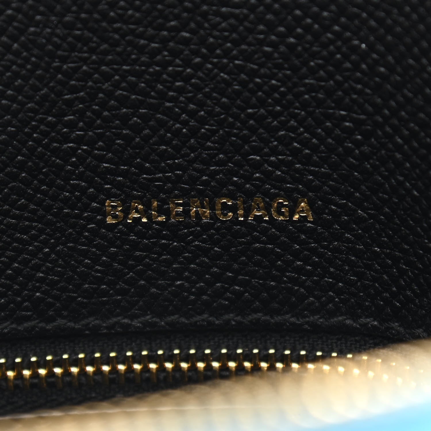 Balenciaga Signature Grained Calfskin Logo S Ville Top Handle Bag Bleu Turquoise 7 of 11