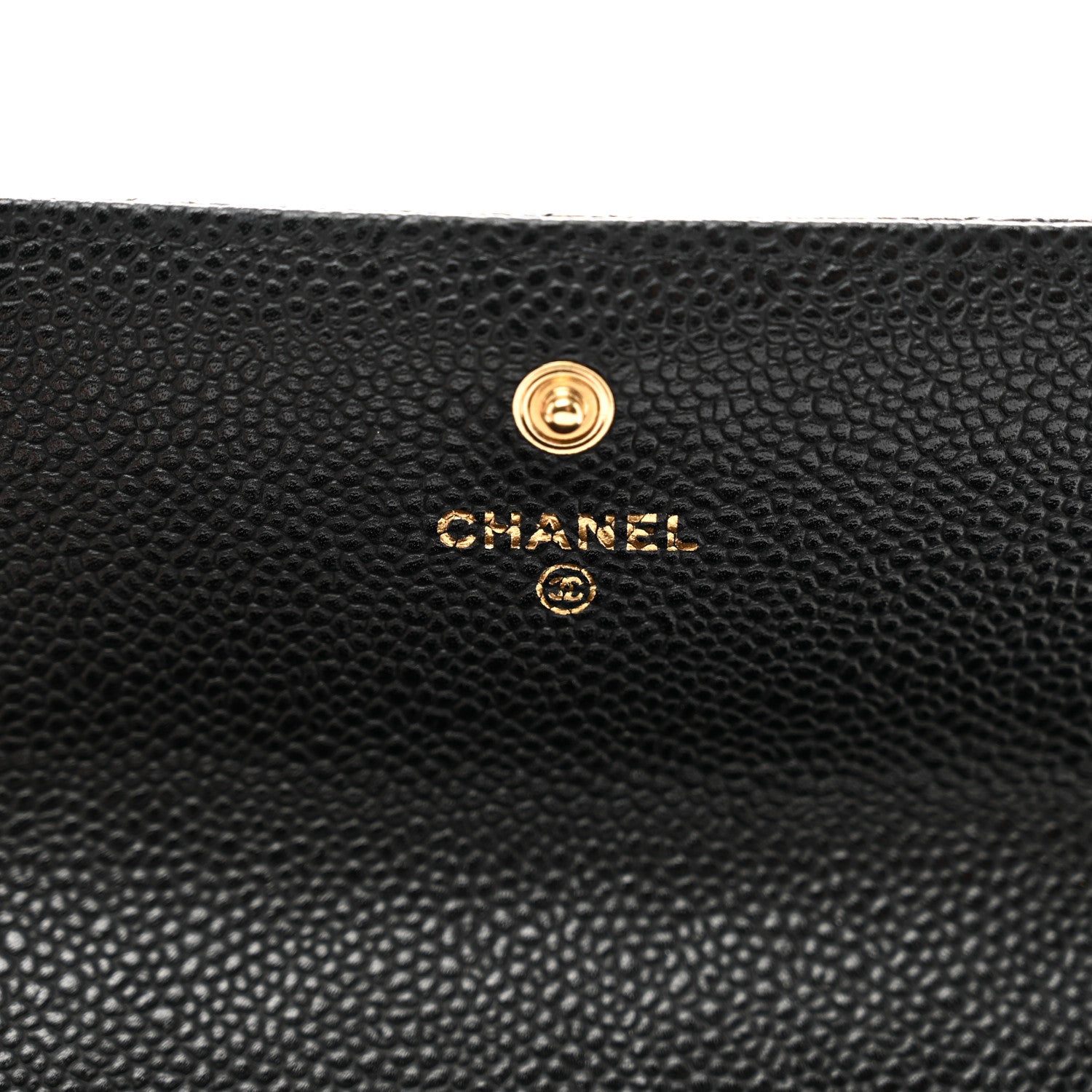 Chanel Caviar Quilted Large Gusset Flap Wallet Black 6 of 9