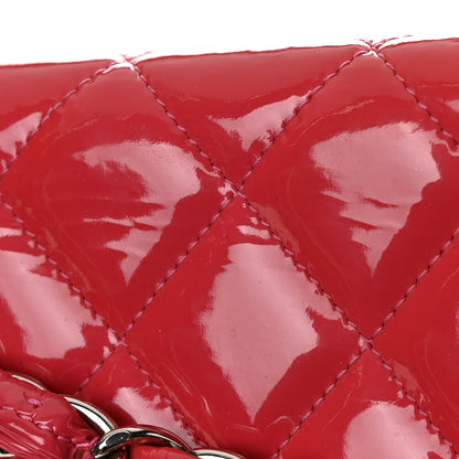 Chanel Patent Quilted Jumbo Double Flap Pink 12 of 13