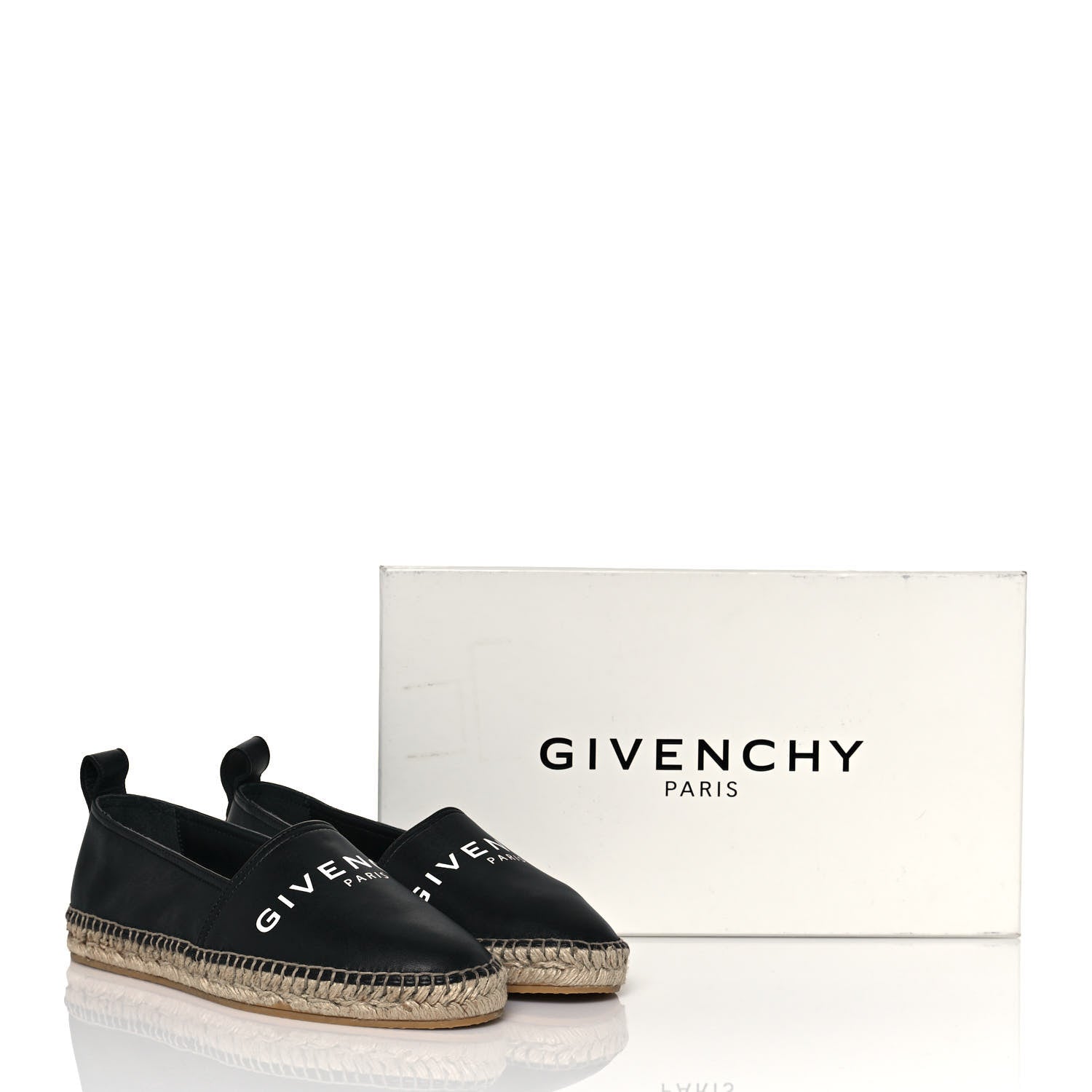 Givenchy Lambskin Logo Espadrilles 41 Black 11 of 11