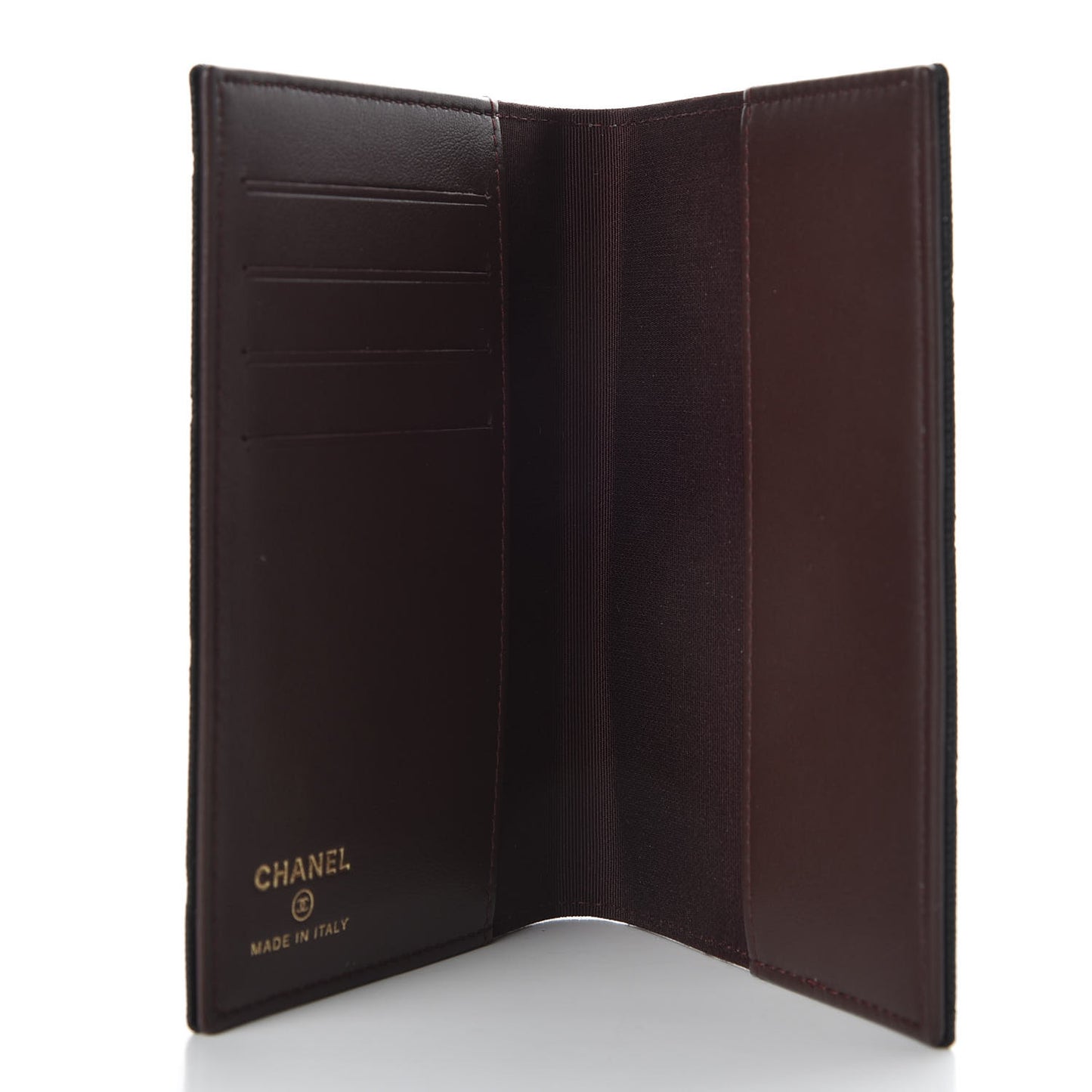 Caviar Quilted Passport Holder Black
