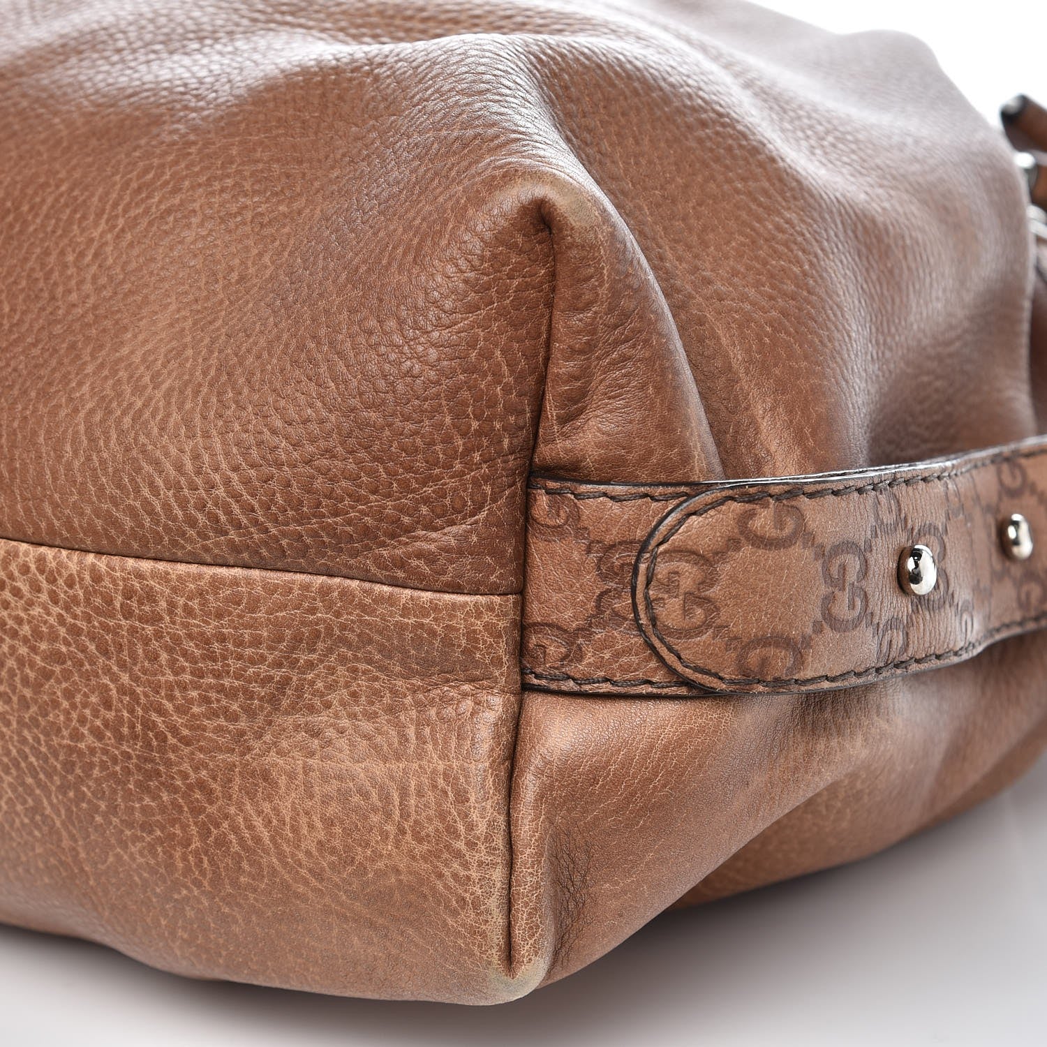 Gucci Calfskin Large Bamboo Bar Shoulder Bag Light Brown 14 of 14