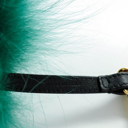 Fendi Fox Rabbit Goat Mink Fur Vitello Flamingo Minty Monster Bag Bug Charm Green Apple Multicolor 3 of 5