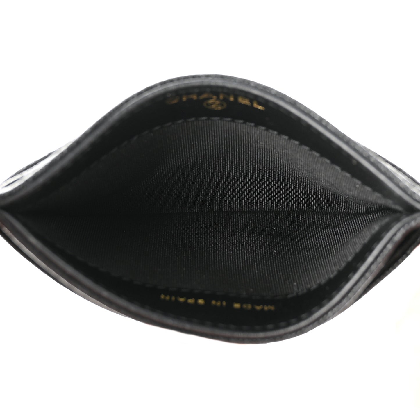 Caviar Quilted Boy Card Holder Black