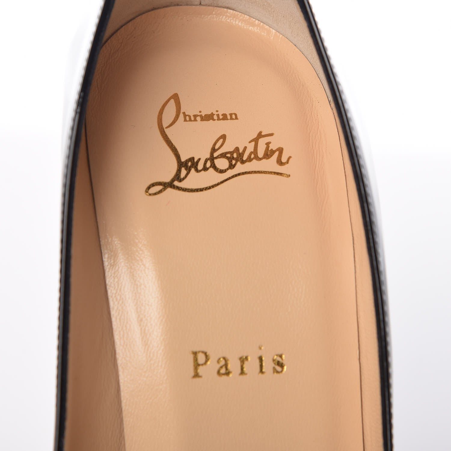 Christian Louboutin Patent Fifi 100 Pumps 38 Black 7 of 8
