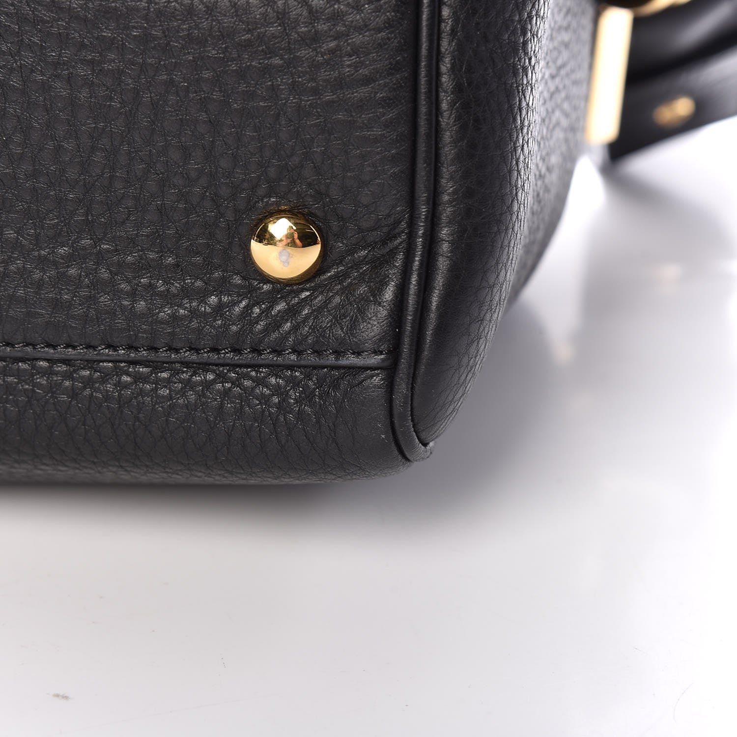 Versace Cervo Embossed Vitello Signature Duffle Bag Black 12 of 12