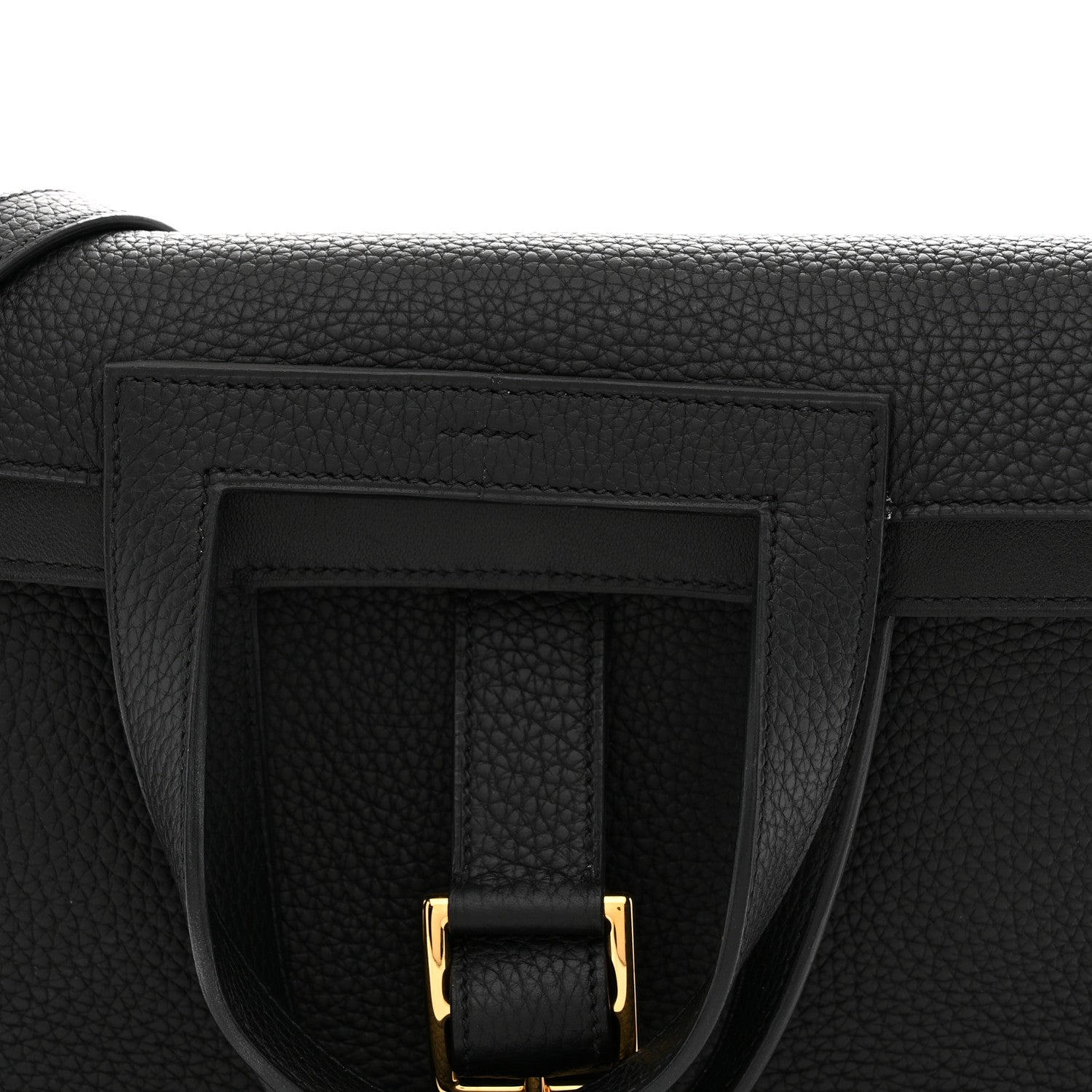 Hermes Taurillon Clemence Halzan 31 GM Black 7 of 10
