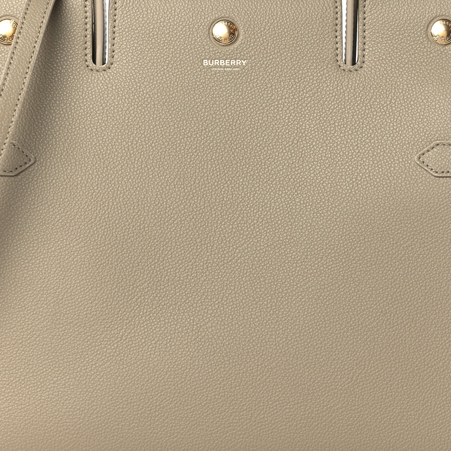 Burberry Grainy Calfskin Medium Title Bag Honey 6 of 8
