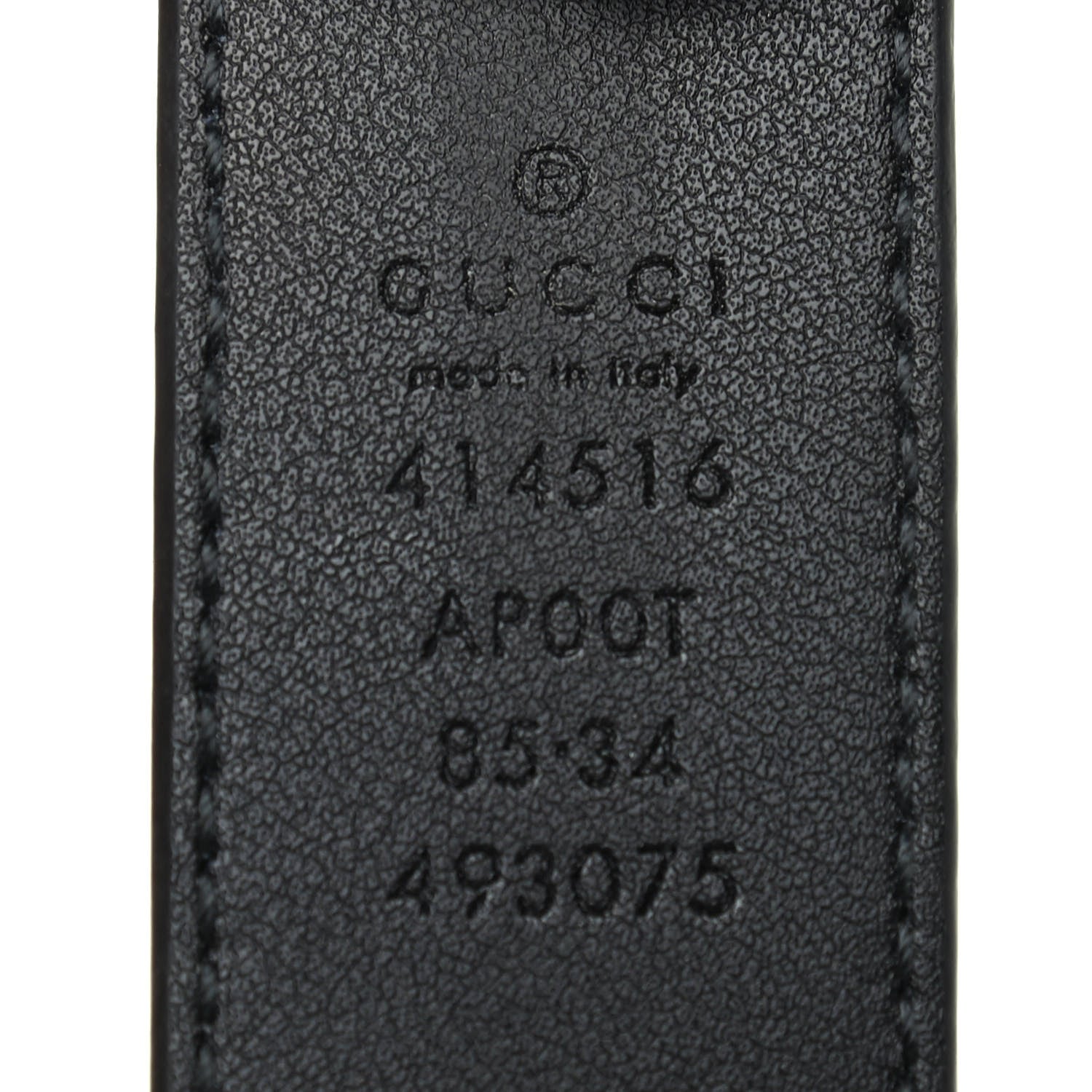 Gucci Calfskin Double G 30mm Belt 85 34 Black 6 of 6