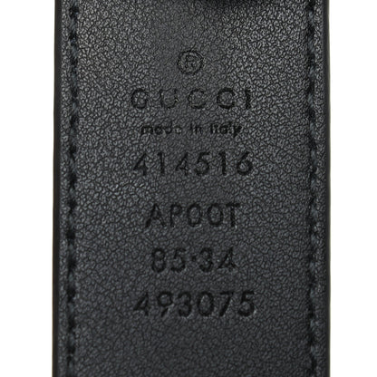 Gucci Calfskin Double G 30mm Belt 85 34 Black 6 of 6