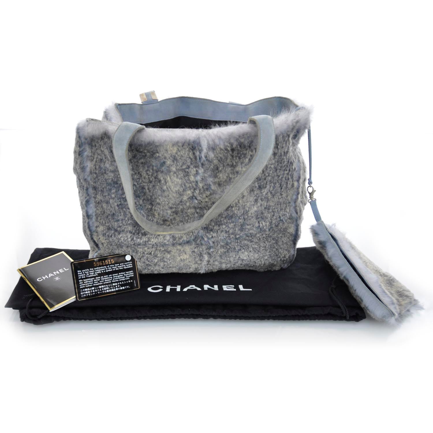 Chanel Lapin Rabbit Fur Tote 3 of 10