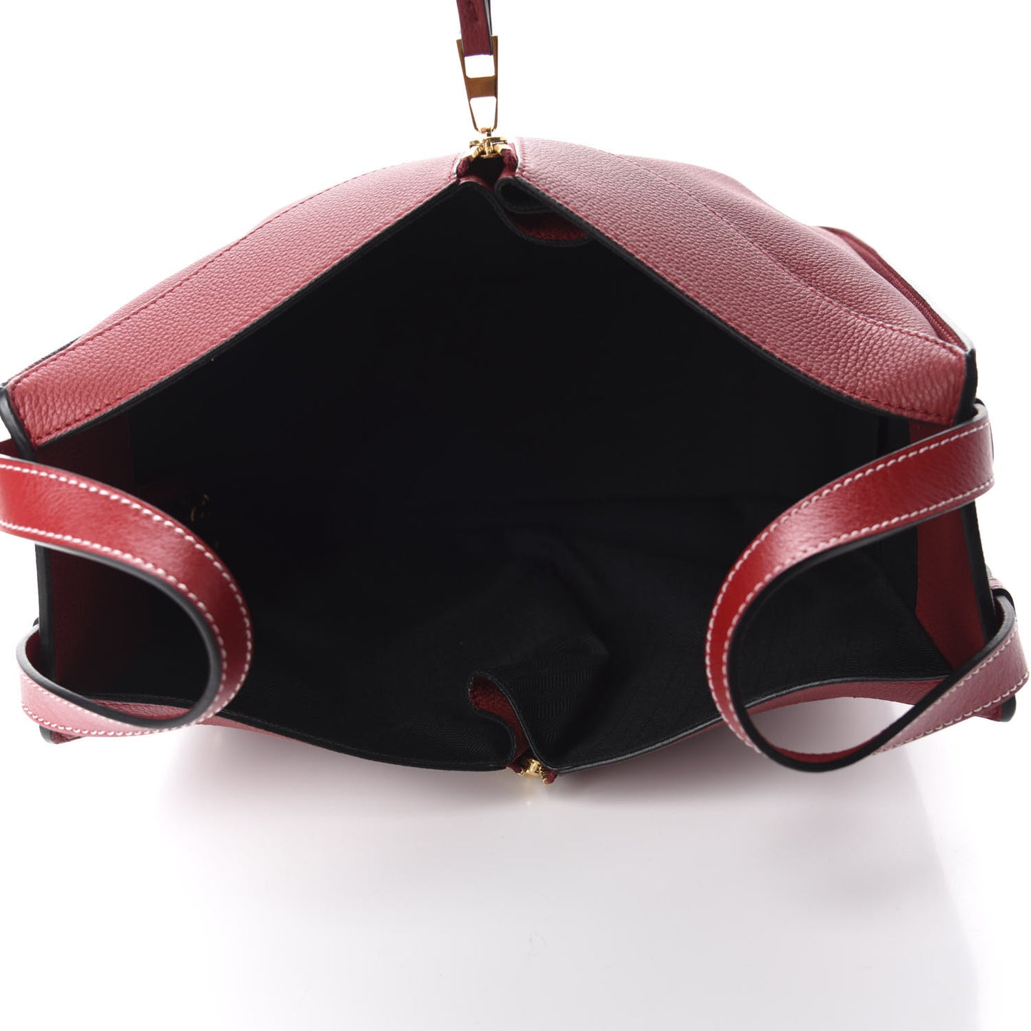 Calfskin Small Hammock Shoulder Bag Dark Red