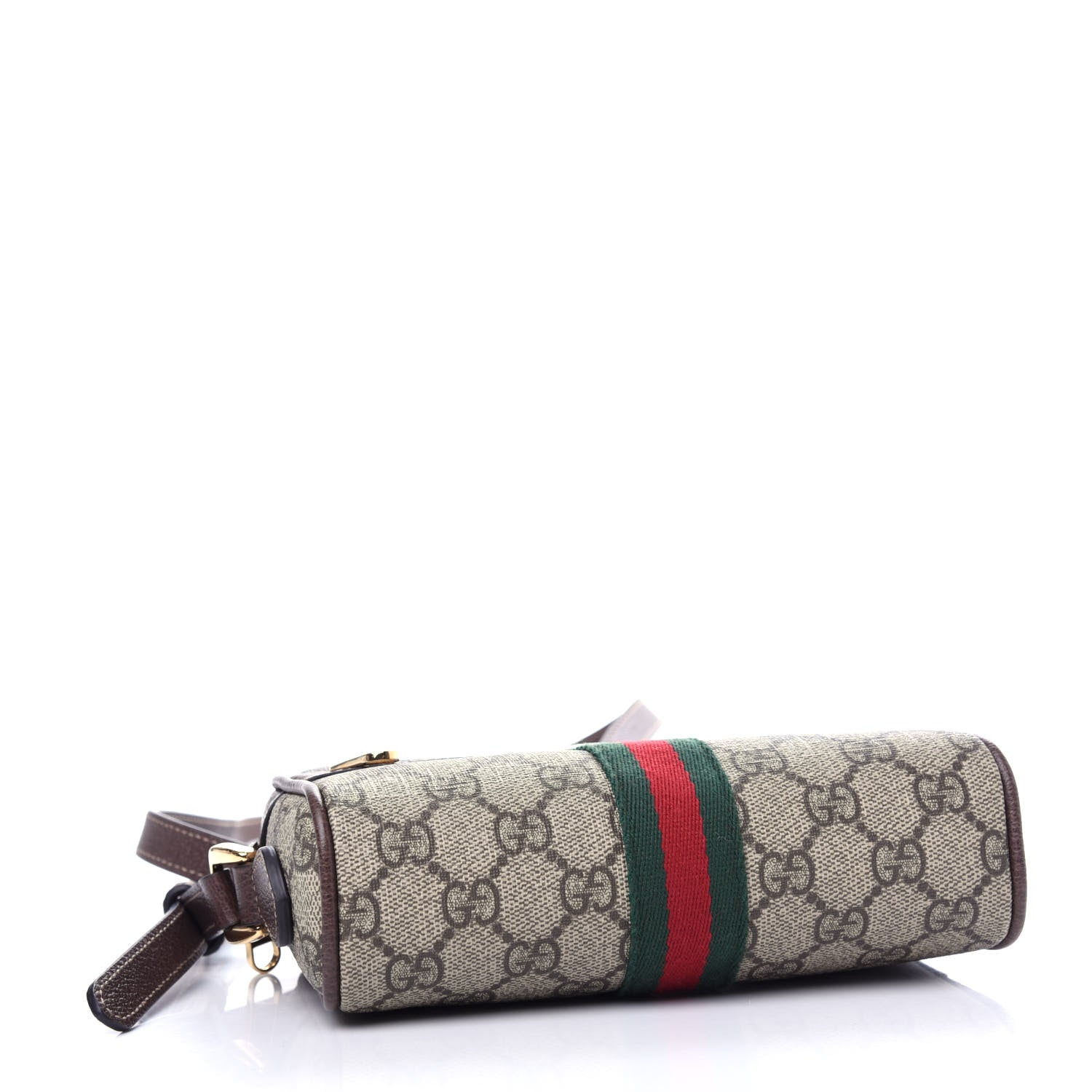 Gucci GG Supreme Monogram Web Mini Ophidia Shoulder Bag Brown 4 of 10
