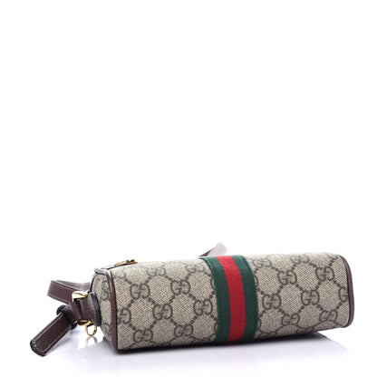 Gucci GG Supreme Monogram Web Mini Ophidia Shoulder Bag Brown 4 of 10