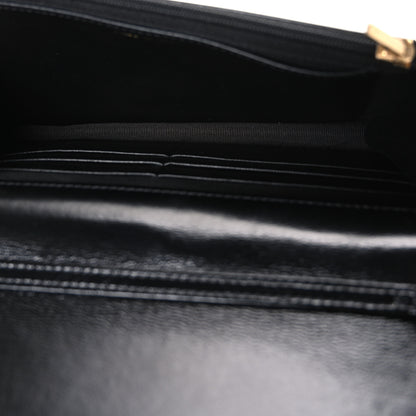Chanel Shiny Lambskin Quilted CC Bow Wallet on Chain WOC Black 5 of 11