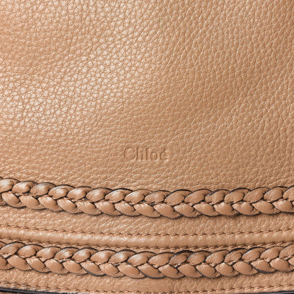 Chloe Calfskin Braided Medium Marcie Satchel Nut 8 of 12