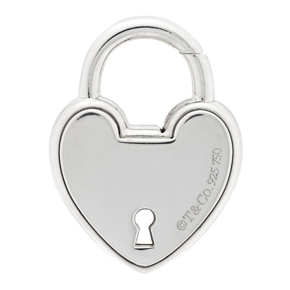 Tiffany 18K Rose Gold Sterling Silver Lock Heart Charm 3 of 3